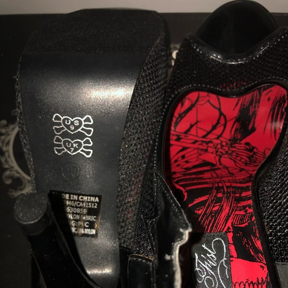 Iron Fist Meshed Platform Heels, size 9. - Picture 5 of 5